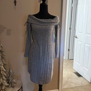 Brand new with tags, Almost famous Grey sweater, dress, extra large